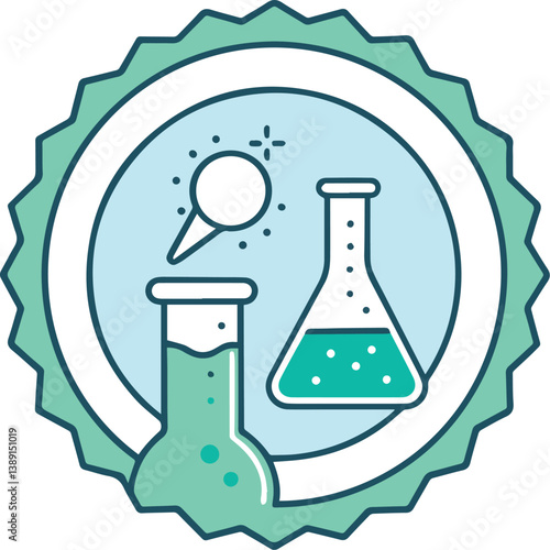 Science chemistry lab experiment research flask beaker test tube analysis scientific laboratory equipment