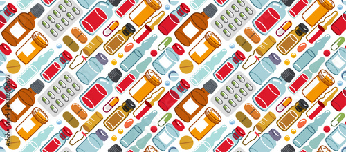Medicine seamless backgroun...