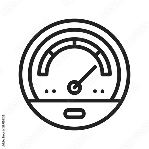Barometer icon vector image. Suitable for mobile apps, web apps and print media.