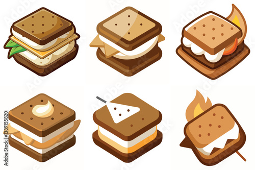 Six Delicious Variations of Gourmet S'mores Sandwiches