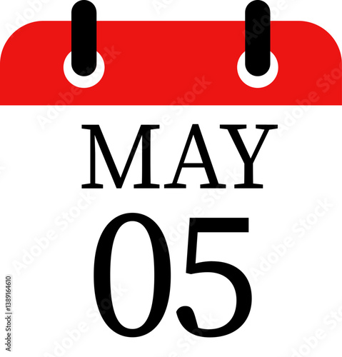 May calendar icon.Calendar Event schedule date. Meeting appointment time. Agenda plan, May month schedule calendar and Time planner.calendar date icon on white background.
