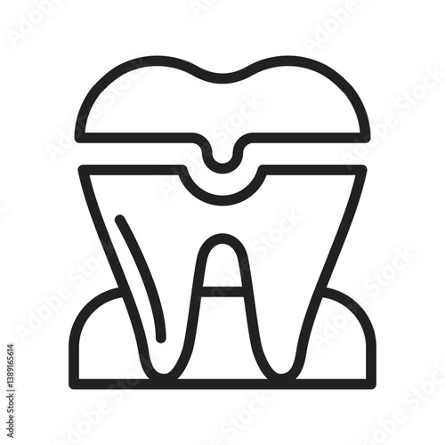 Dental Crown icon vector image. Suitable for mobile apps, web apps and print media.