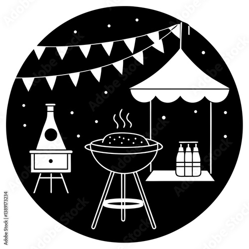  Backyard BBQ Bonanza Vector - Print-Ready Graphic Design File