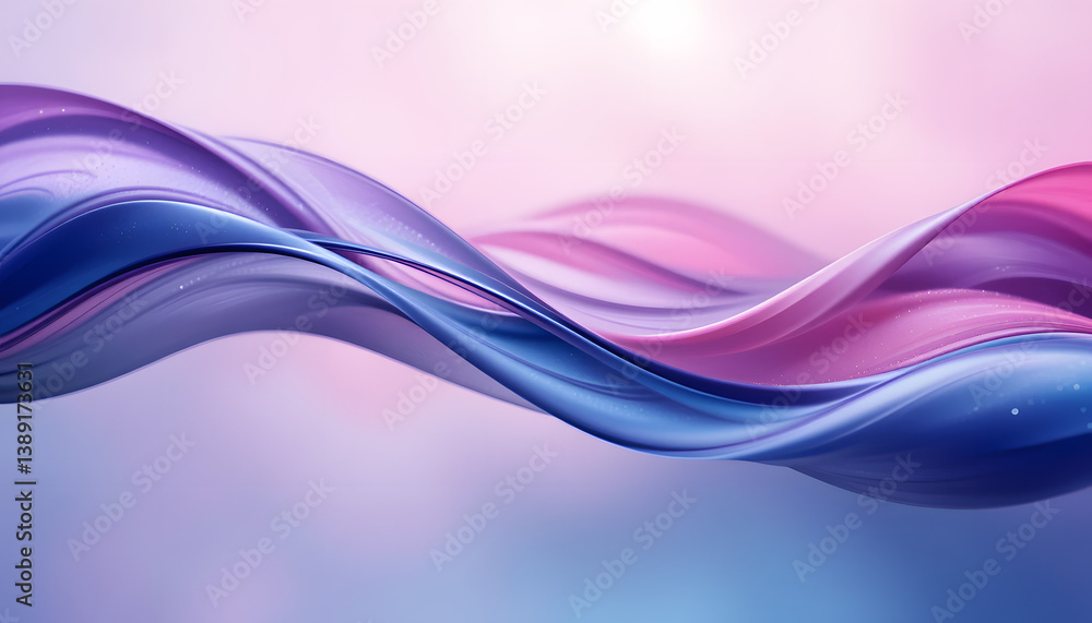 Naklejka premium Big Neon Wave Background