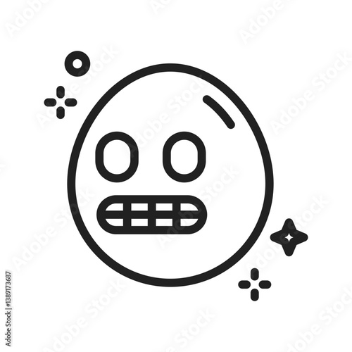 Grimacing Face icon vector image. Suitable for mobile apps, web apps and print media.