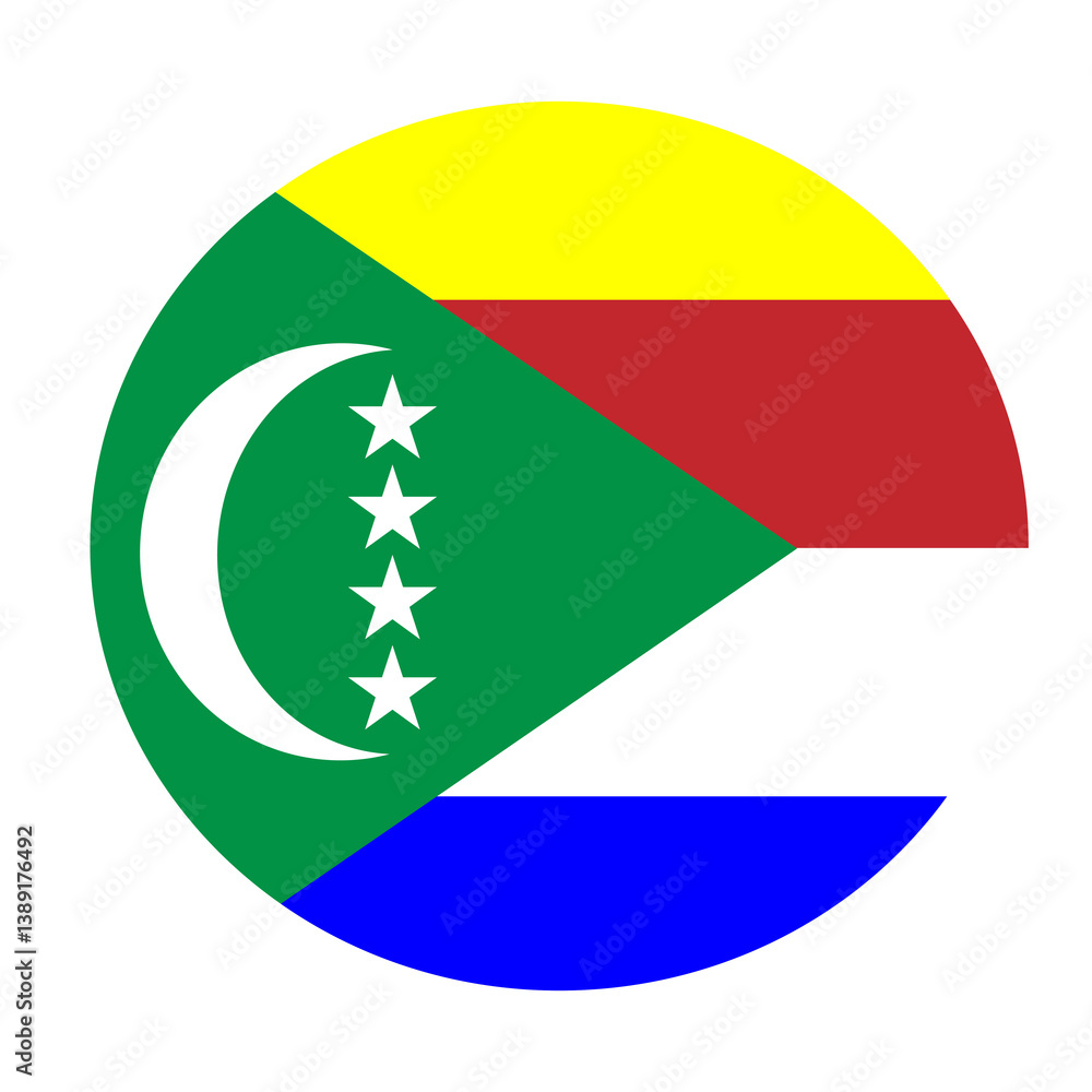 Comoros Flag - Flag of a country Comoros Flag - Flag of a country