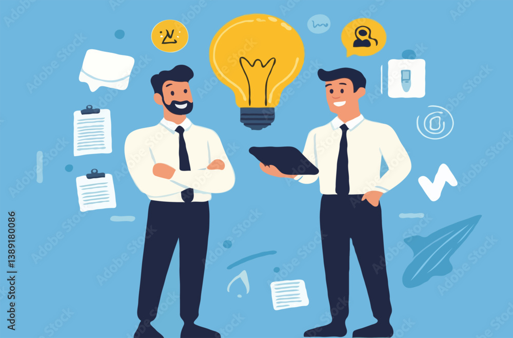 businessman with idea businessman with idea