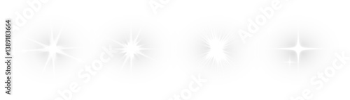 Abstract Shiny Vector Background with Sunburst Rays, Glowing White Light Beams, and Bright Star Explosion. PNG Lens Flare, Flash, Photographic Glow for Summer Morning, Sky, or Nature Themes.