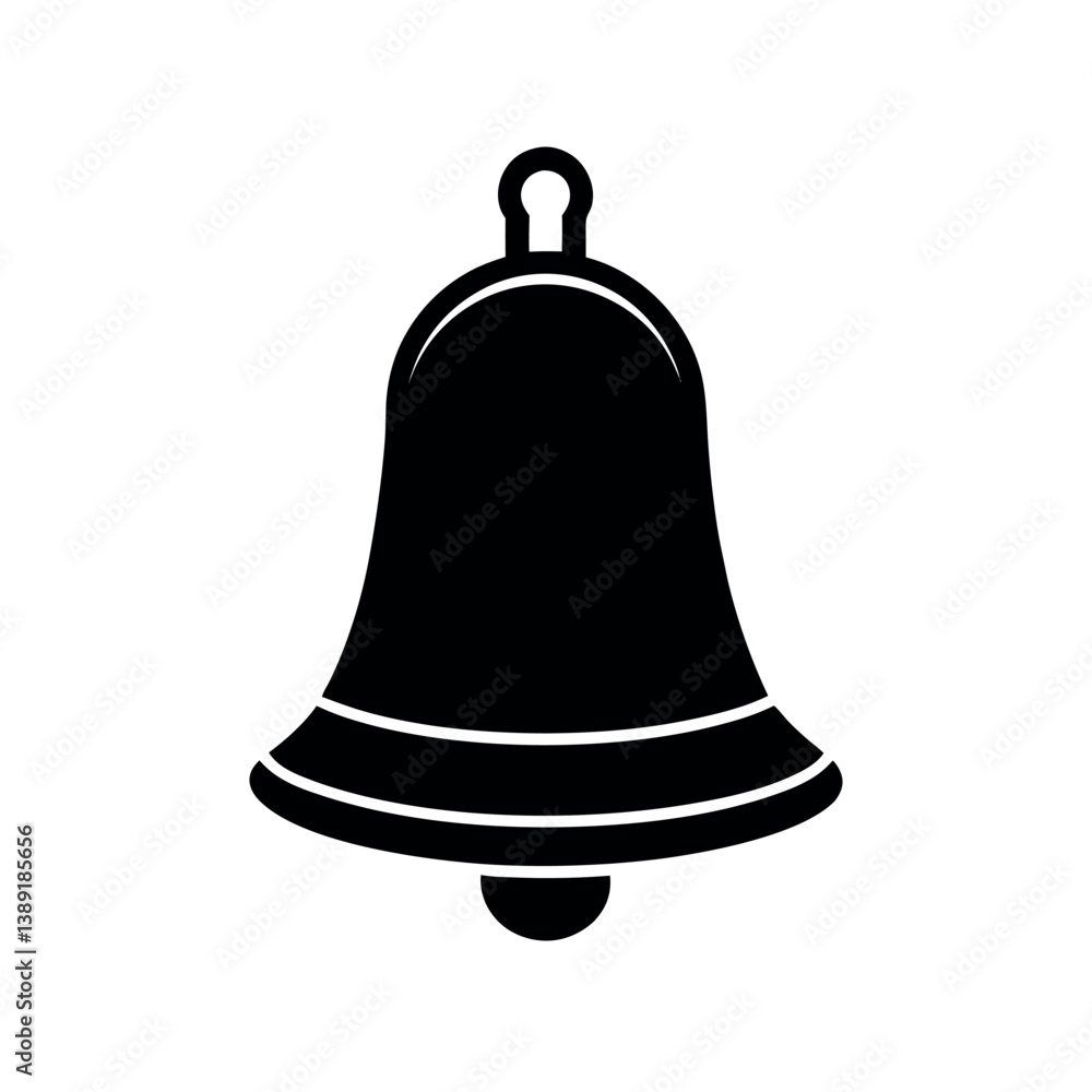 christmas bell isolated on white