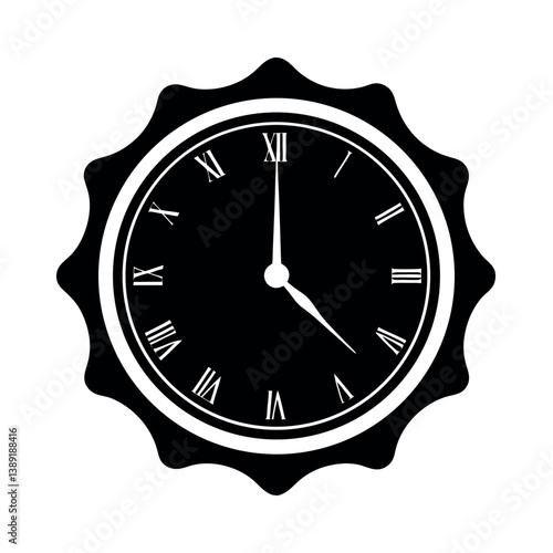 vintage clock vector illustration