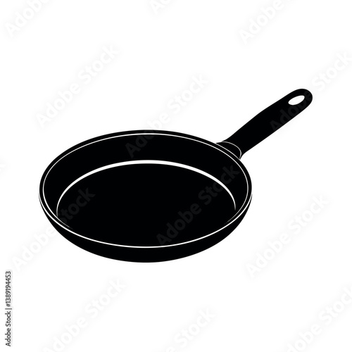 frying pan isolated on white