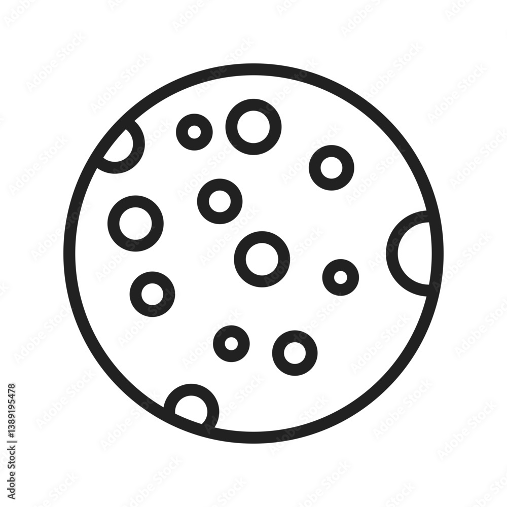 Moon icon vector image. Suitable for mobile apps, web apps and print media. Moon icon vector image. Suitable for mobile apps, web apps and print media.