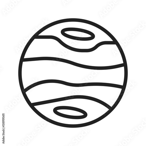 Pluto icon vector image. Suitable for mobile apps, web apps and print media.