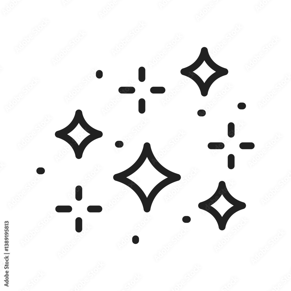 custom made wallpaper toronto digitalStars icon vector image. Suitable for mobile apps, web apps and print media.