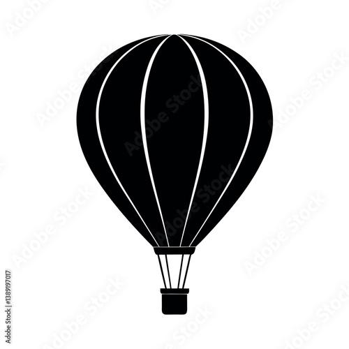 hot air balloon vector illustration