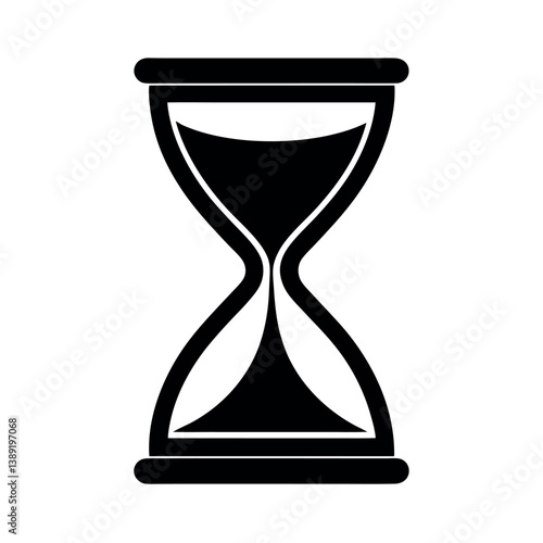 vector illustration of hourglass