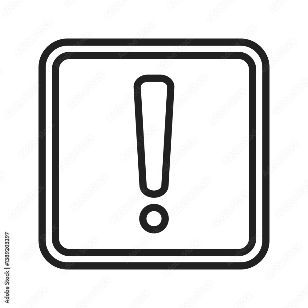 Exclamation Mark icon vector image. Suitable for mobile apps, web apps and print media. Exclamation Mark icon vector image. Suitable for mobile apps, web apps and print media.