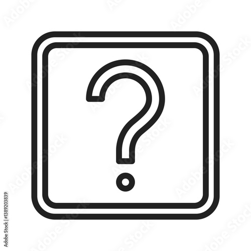 Question Mark icon vector image. Suitable for mobile apps, web apps and print media.