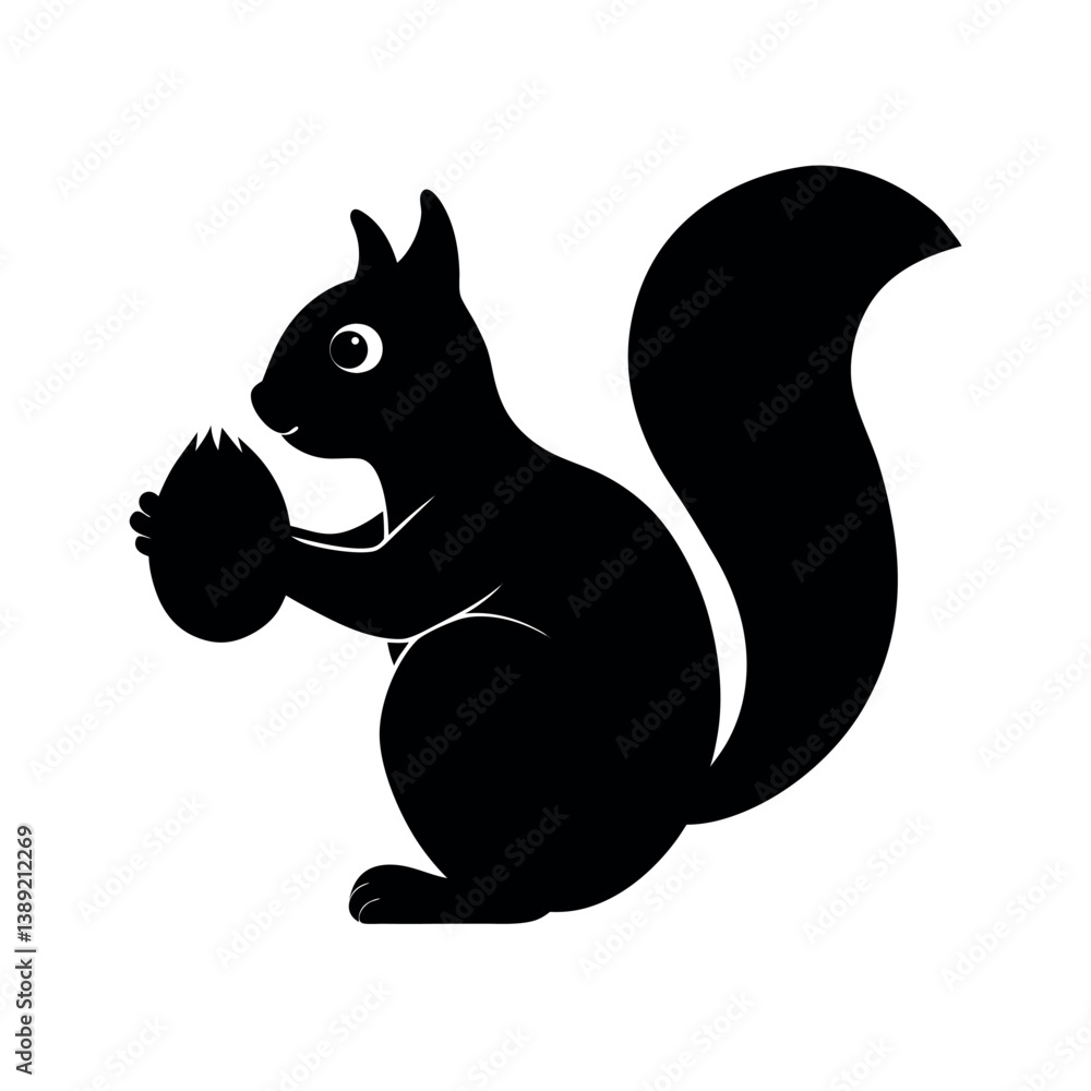 Obraz premium squirrel with nut