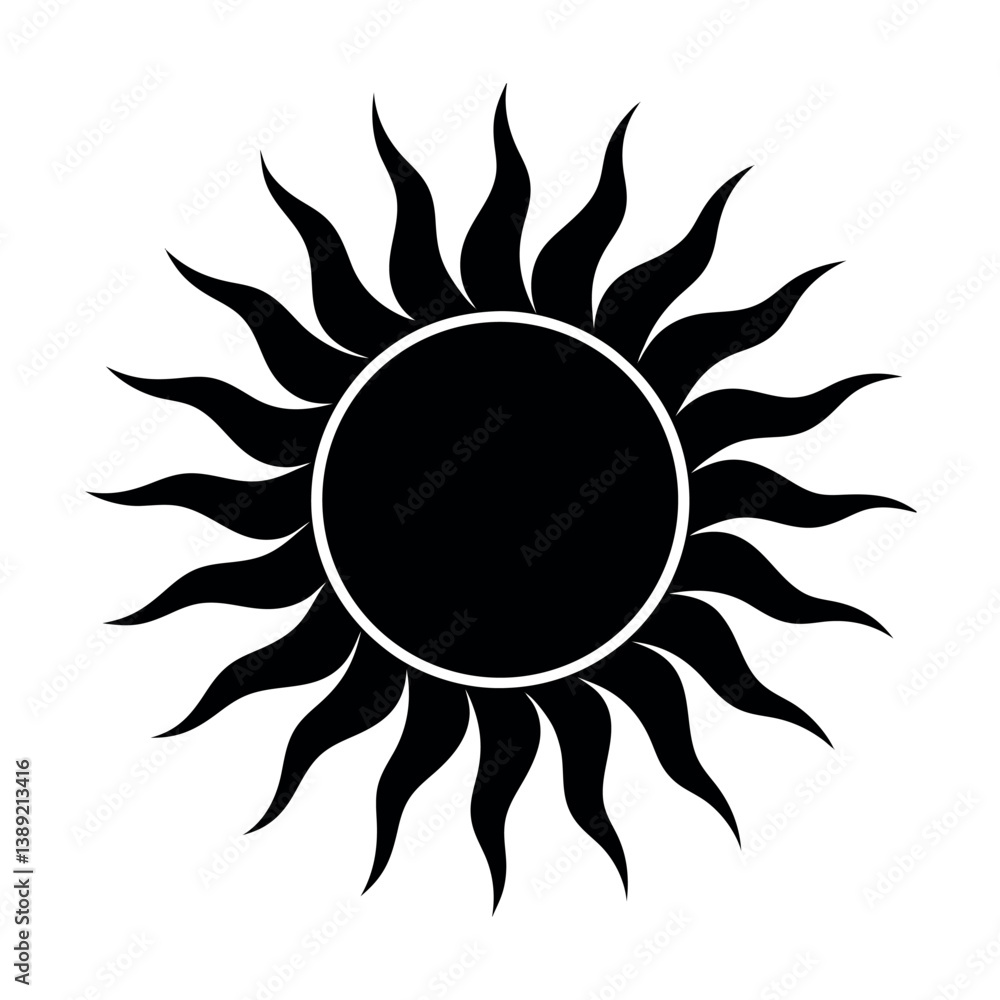 abstract sun vector illustration abstract sun vector illustration