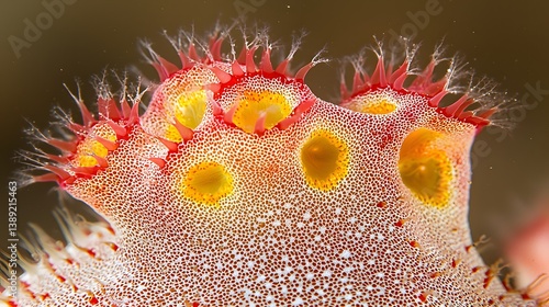 Colorful Coral Structure in a Breathtaking Underwater Ecosystem with Bright Textures and Details