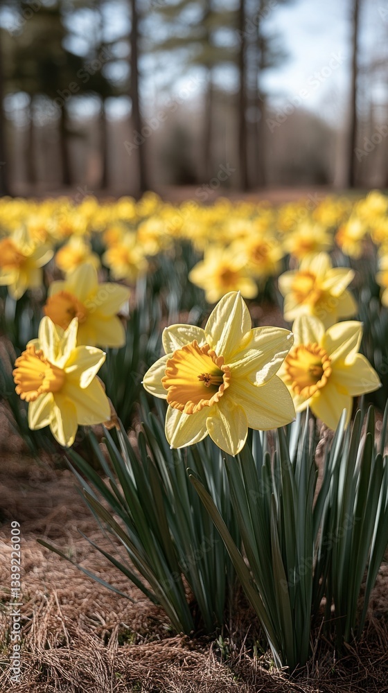 Spring Daffodils in a Field Spring Daffodils in a Field