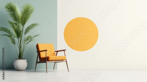 Mid-century modern living room