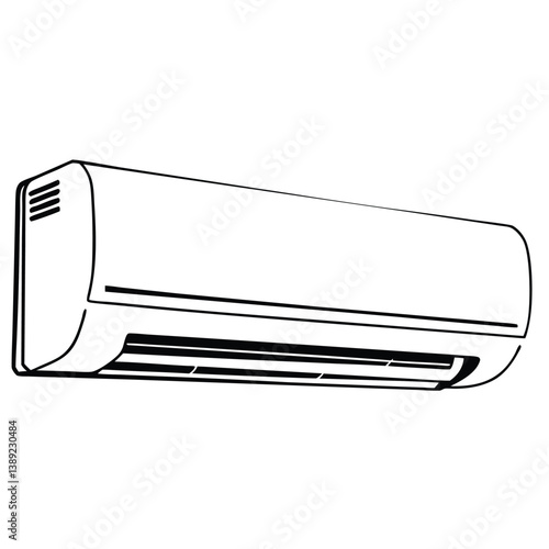 air conditioner vector illustration
