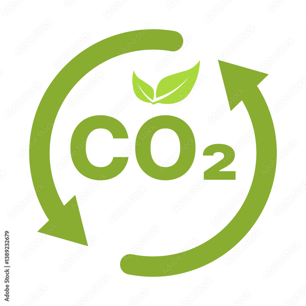 CO2 Circulation Icon CO2 Circulation Icon