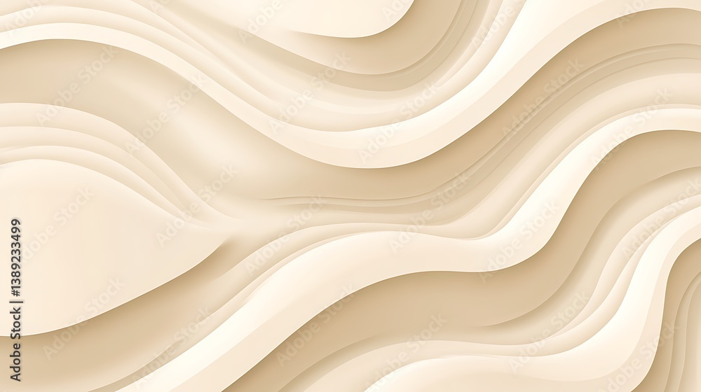 Obraz premium Abstract beige wavy background. (13)
