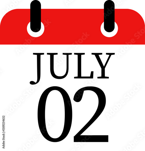 July calendar icon.Calendar Event schedule date. Meeting appointment time. Agenda plan, May month schedule calendar and Time planner.calendar date icon on white background.