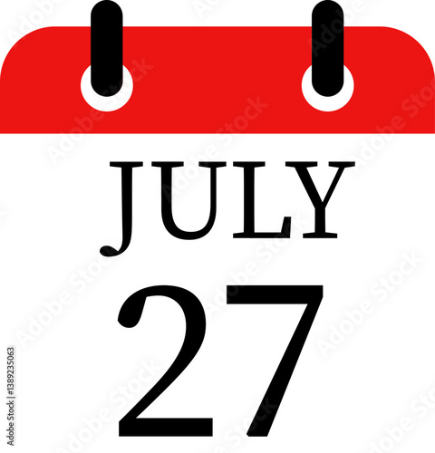 July calendar icon.Calendar Event schedule date. Meeting appointment time. Agenda plan, May month schedule calendar and Time planner.calendar date icon on white background.