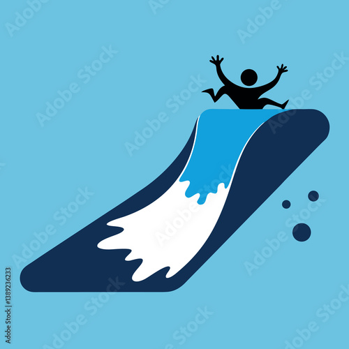 Slip  slide layout with a splash at the end background.