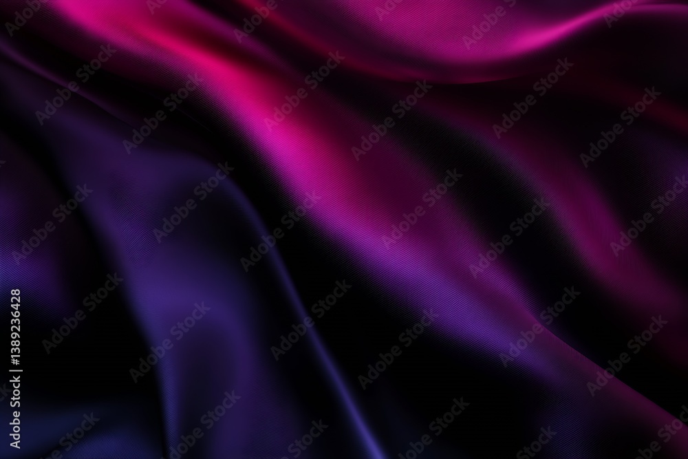 Elegant close-up view of luxurious silk fabric in radiant colors flowing beautifully with soft undulations and shine : Generative AI Elegant close-up view of luxurious silk fabric in radiant colors flowing beautifully with soft undulations and shine : Generative AI