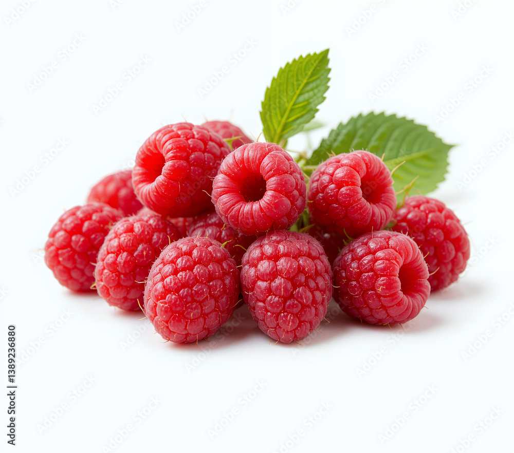 Raspberries isolated on white background Raspberries isolated on white background
