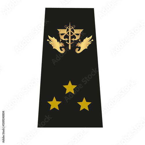 Galon de l'armée de terre française: Service commissariat des armées - Officier général - Commissaire général de 1ère classe	