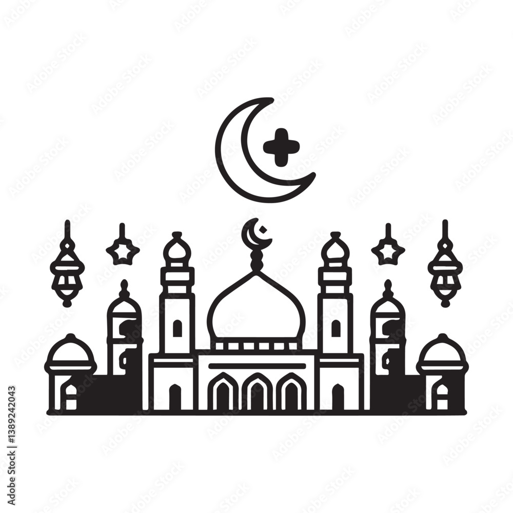 Fototapeta premium taj mahal silhouette
