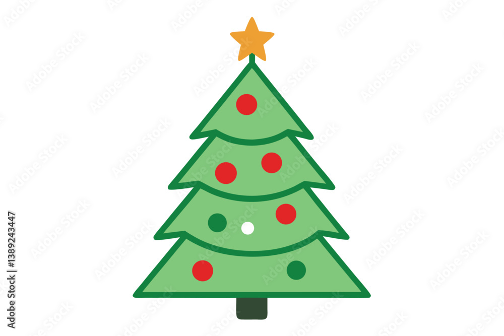 christmas tree vector illustration christmas tree vector illustration