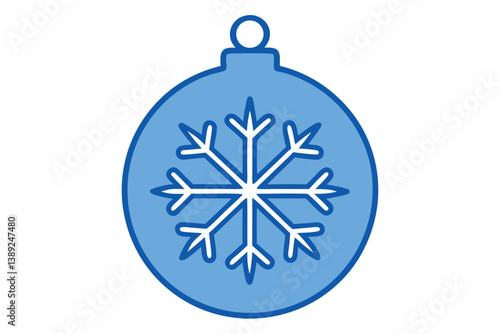 christmas snowflake icon