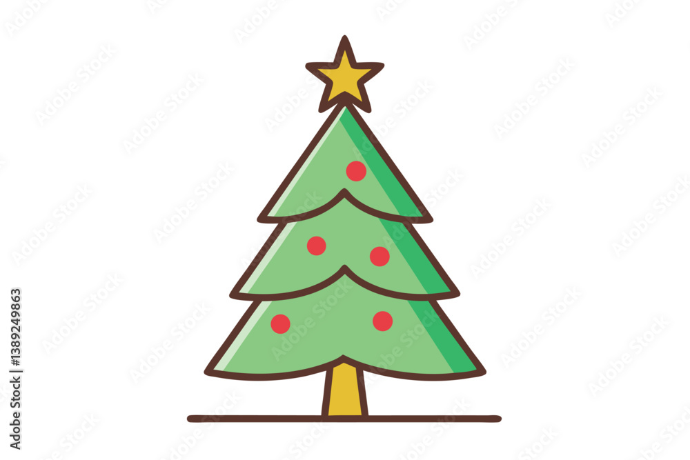 christmas tree vector illustration christmas tree vector illustration