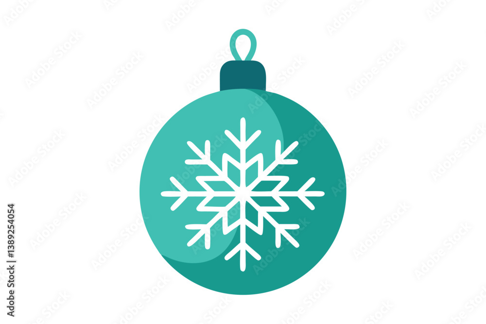 Fototapeta premium green christmas ball