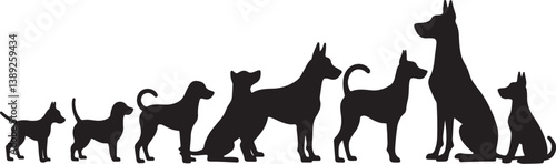 Dog Silhouette Bundle with Humans
