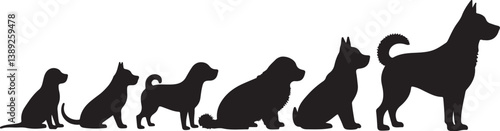Dog Silhouette Bundle with Humans

