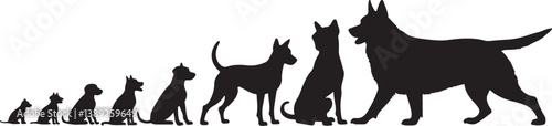 Dog Silhouette Bundle with Humans
