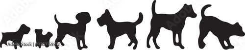 Dog Silhouette Bundle with Humans
