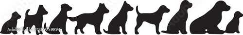 Dog Silhouette Bundle with Humans
