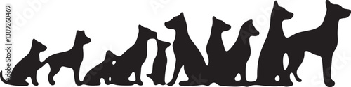 Dog Silhouette Bundle with Humans
