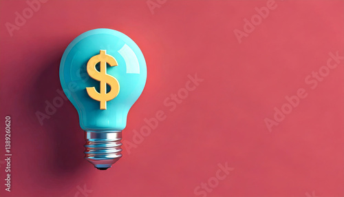 lightbulb with dollar sign symbolizes cost cutting strategies creatively