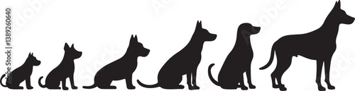 Dog Silhouette Bundle with Humans
