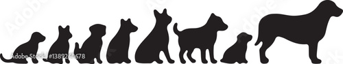 Dog Silhouette Bundle with Humans
